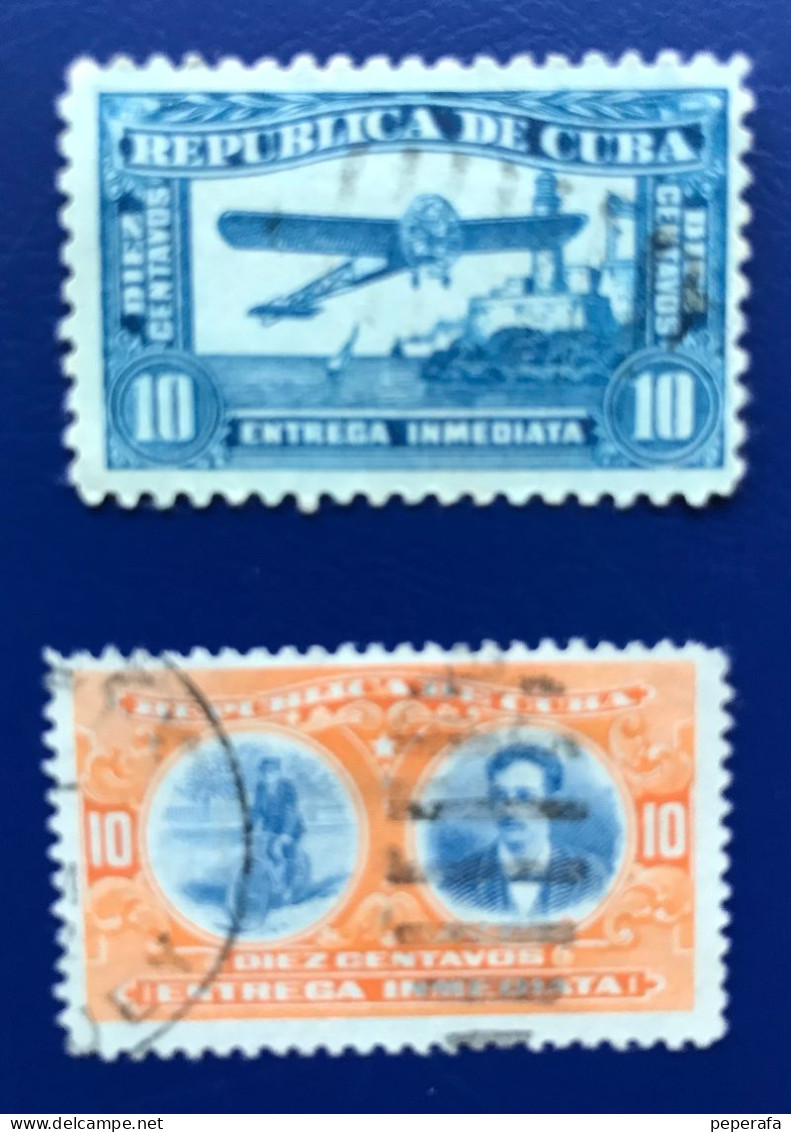 CUBA REPÚBLICA 1910 Y 1911, Sellos Usados - Oblitérés