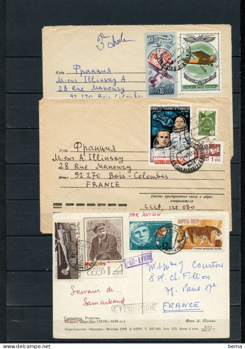 RUSSIA LOT 6 COVERS NO STAMP AT REVERSE - Storia Postale