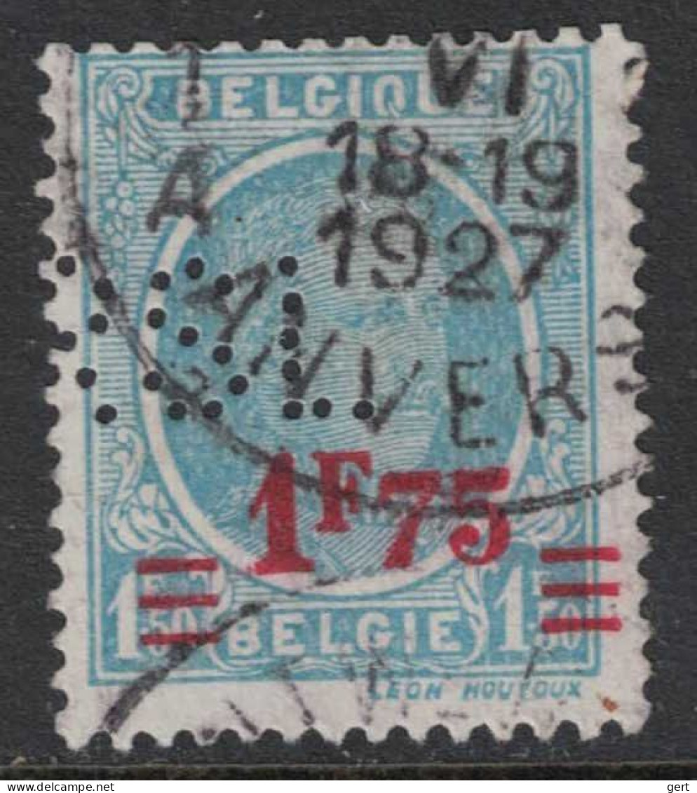 COB / OBP N° 248 - Perfin RSL - Red Star Line - Antwerpen 1927 - 1909-34