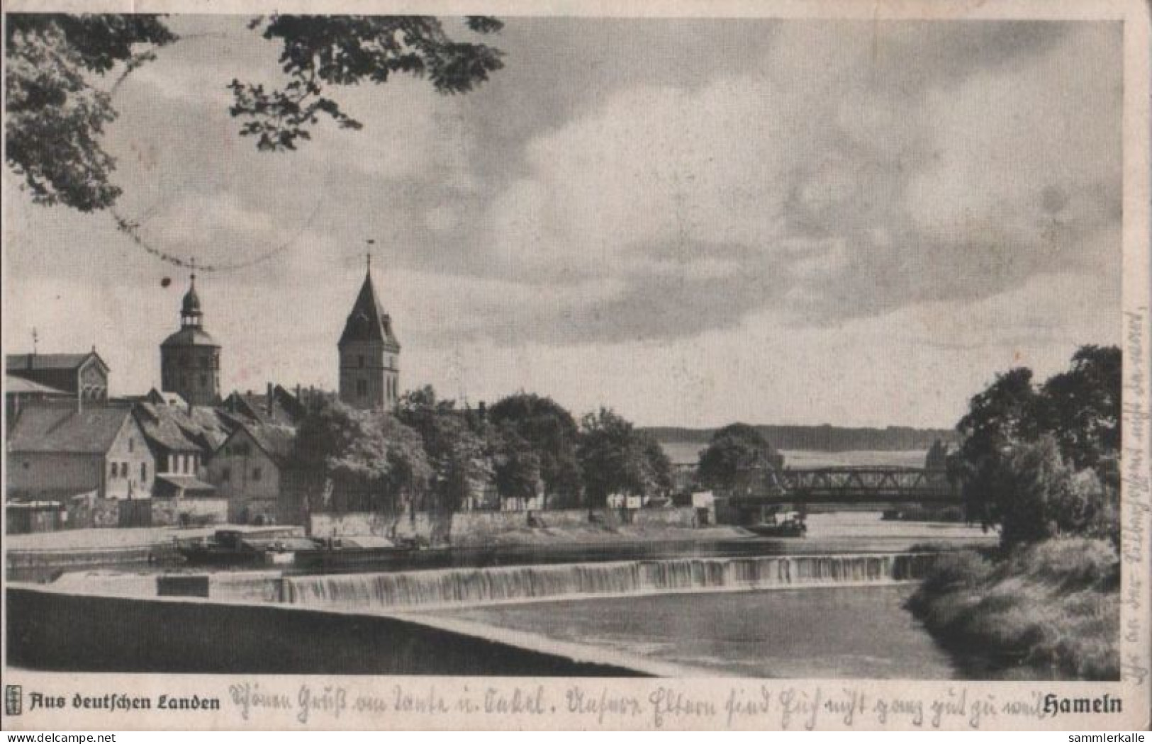 46643 - Hameln - Blick Von Der Weserpromenade - 1938 - Hameln (Pyrmont)