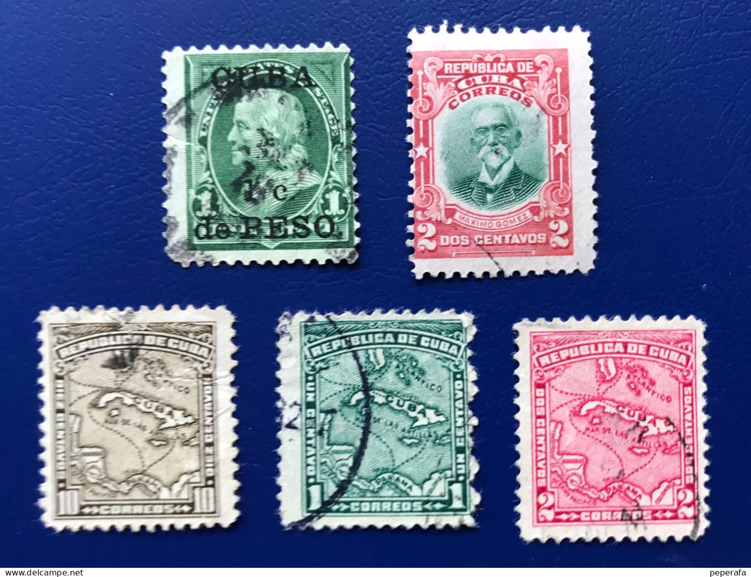 CUBA REPÚBLICA 1911 - 1913 PATRIOTAS CUBANOS Y  1914 MAPA DE CUBA - Used Stamps