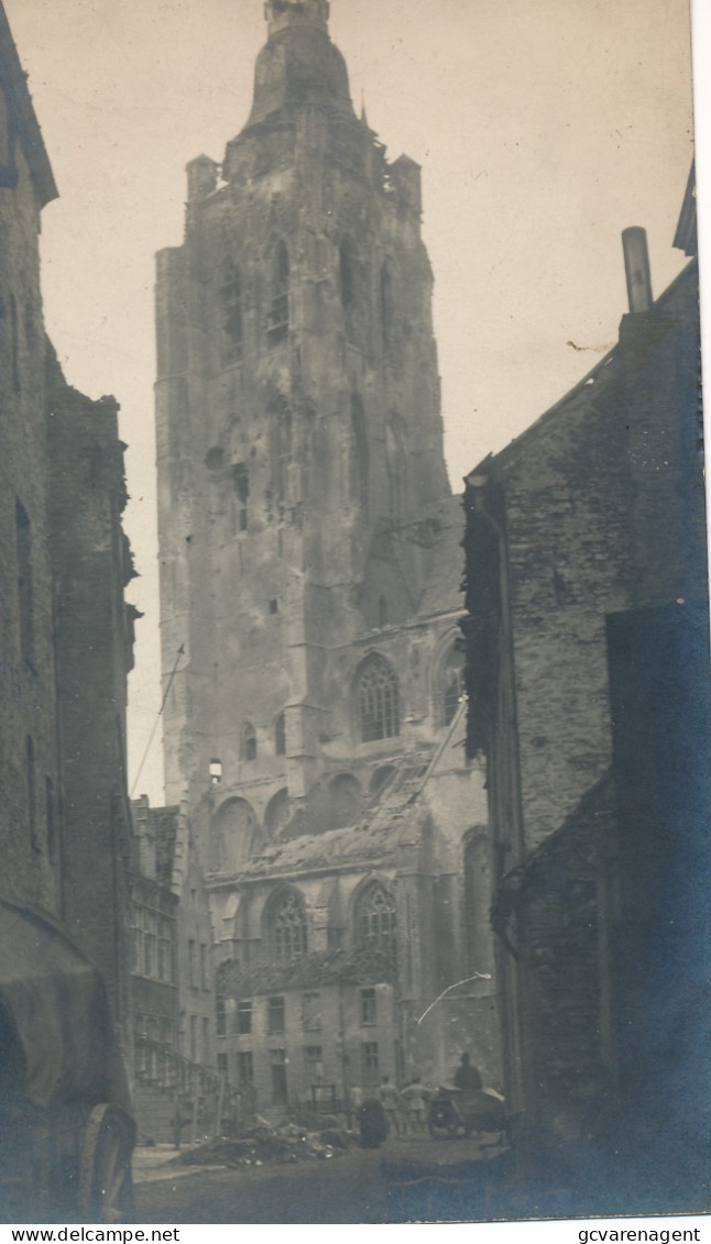 FOTOKAART  OUDENAARDE   KAPOT GESCHOTEN KERK - Oudenaarde