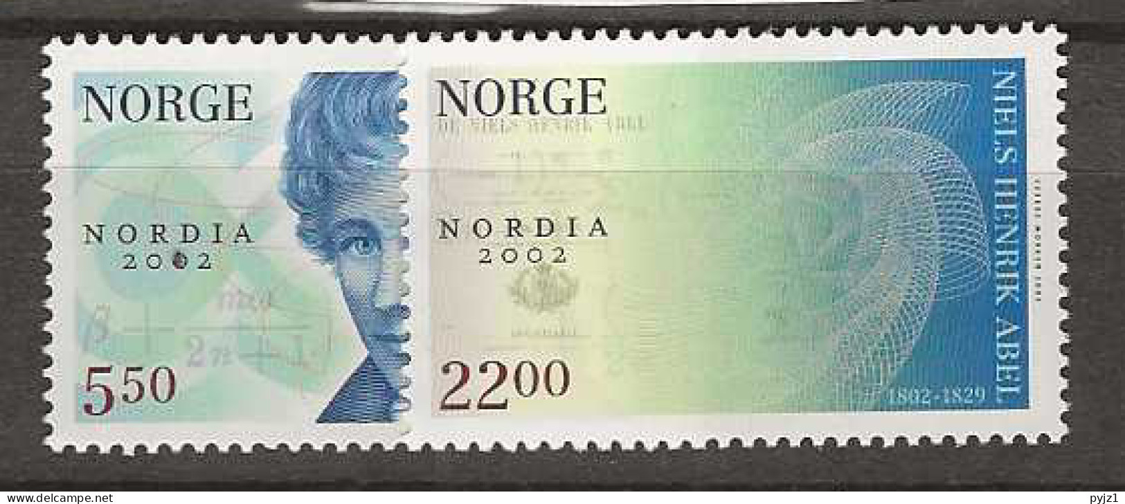 2002 MNH Norway, Mi 1448-49 Nordia Postfris** - Neufs