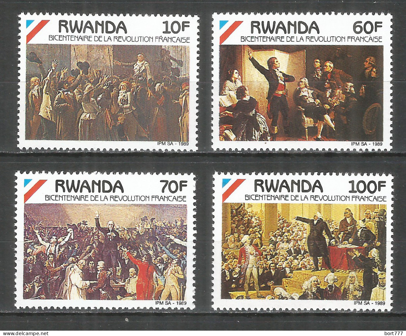 Rwanda 1990 Year ,mint Stamps MNH(**) Mi.# 1421-1424 - Nuevos