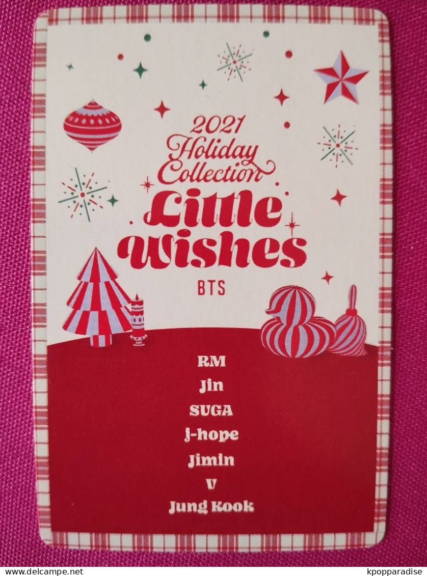 Photocard K POP Au Choix   BTS 2021 Holiday Collection Little Wishes V Taehyung - Objets Dérivés