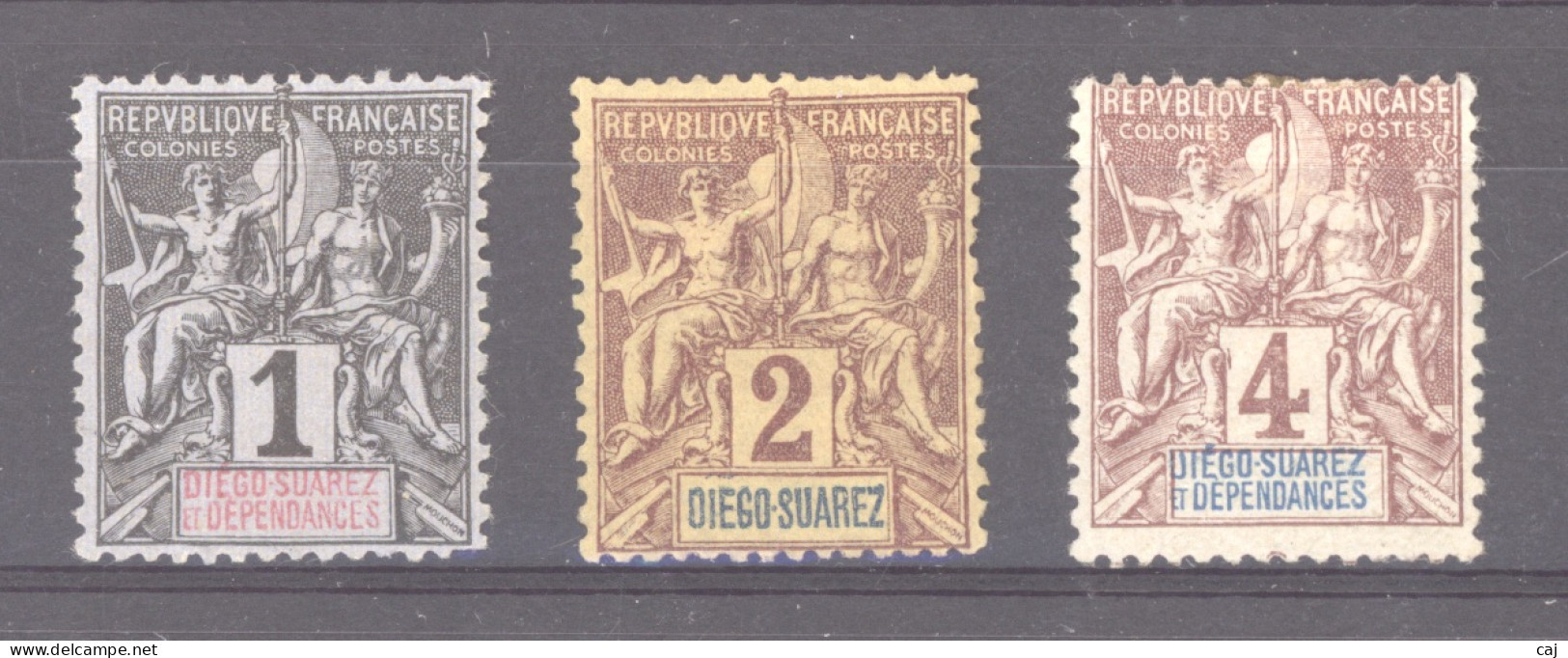 Diégo Suarez :  Yv   25-27  (o) - Used Stamps