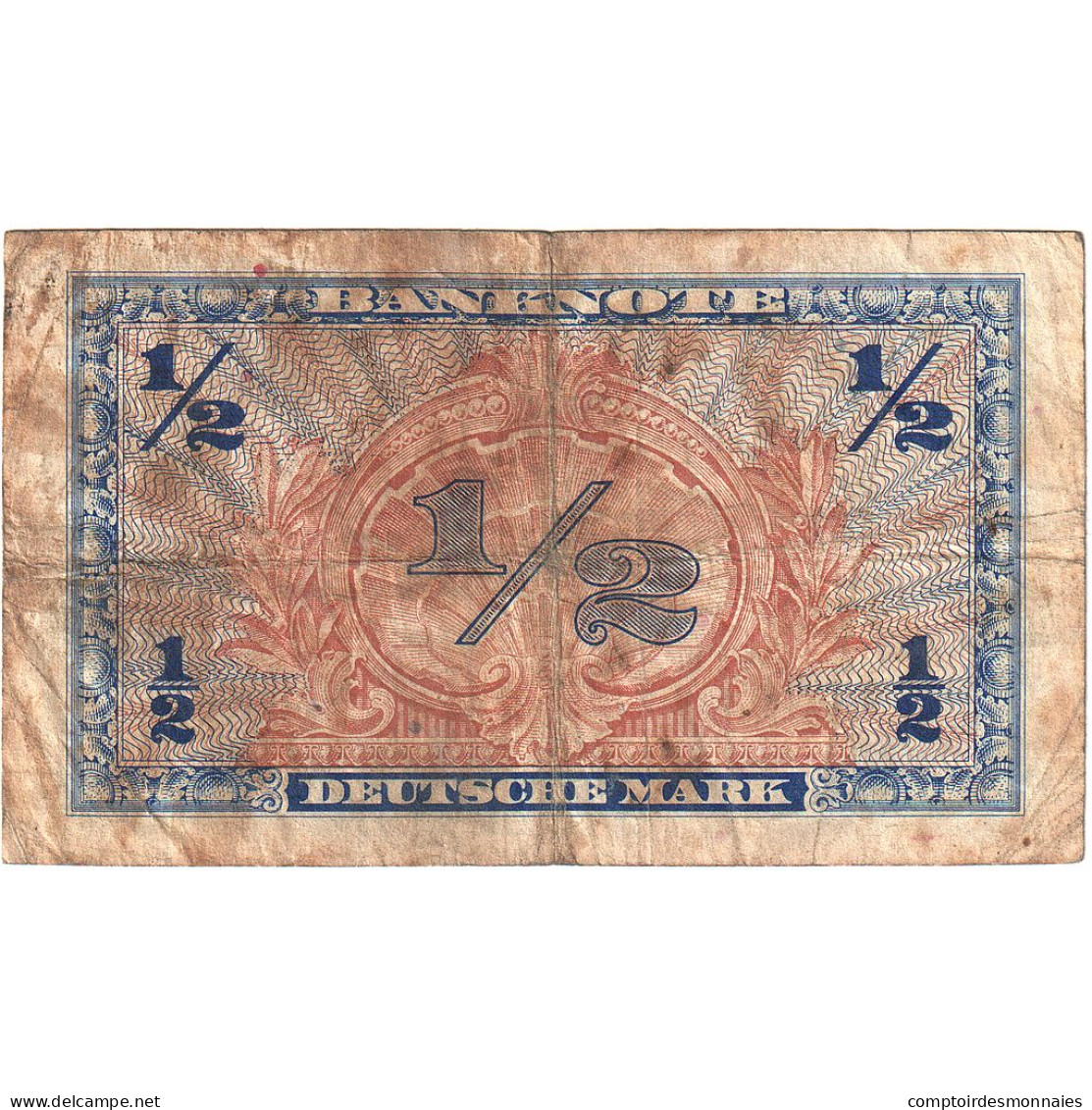 Billet, République Fédérale Allemande, 1/2 Deutsche Mark, 1948, KM:1a, TB - 1/2 Mark