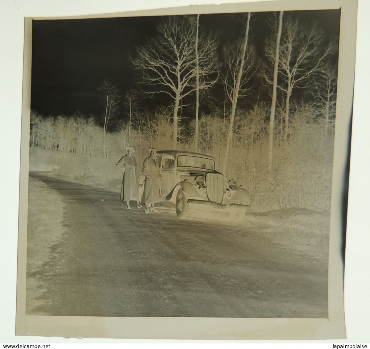 Photo De Particulier Négatif Celluloïd Automobile Ancienne Modelé Et Marque A Identifier   Réf 29081 - Non Classés