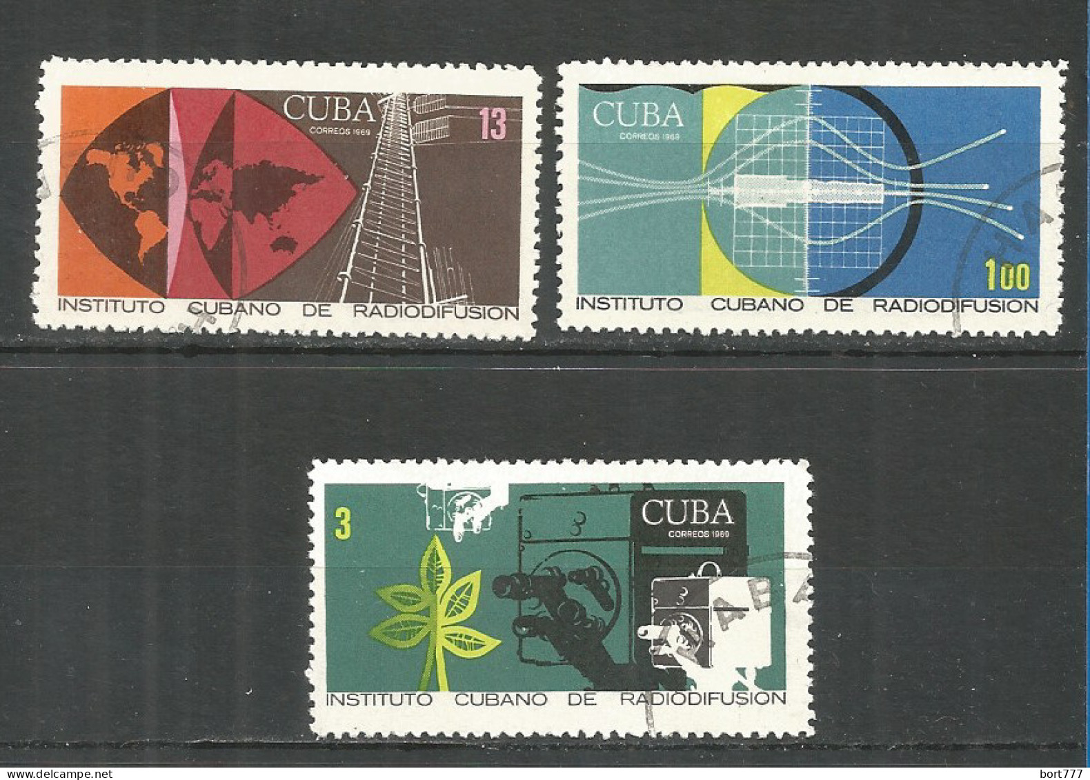 Caribbean 1969 Year , Used Stamps Set Mi# ​​​​​1480-82 - Oblitérés