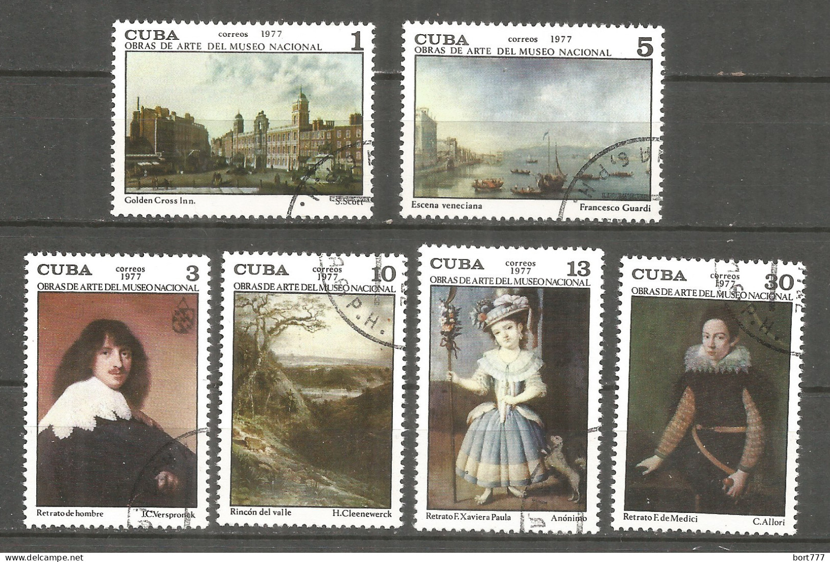 Caribbean 1977 Year , Used Stamps Set Painting - Used Stamps