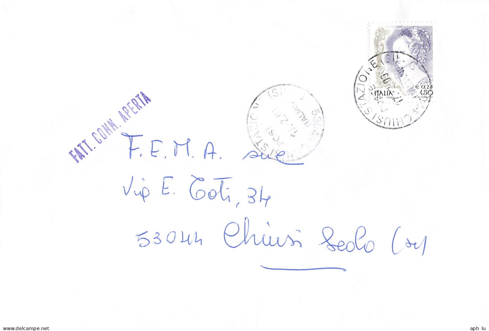 Beleg (AD3394) - 2001-10: Storia Postale