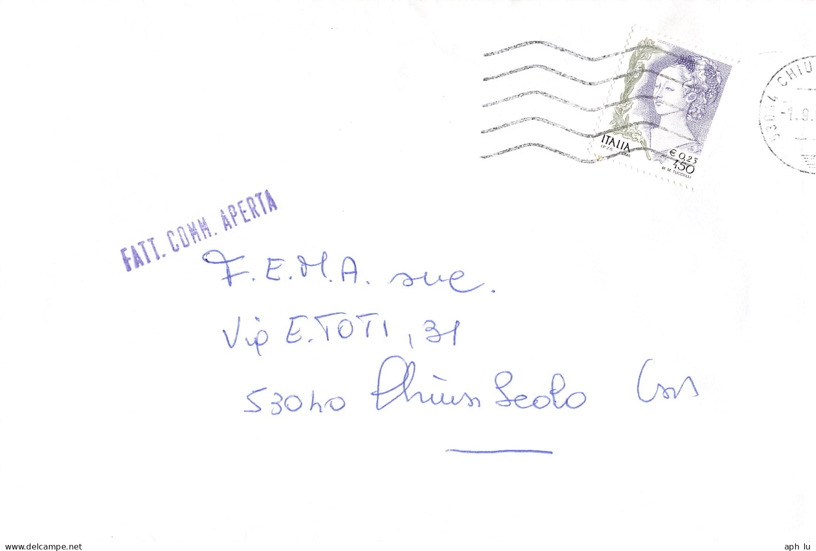 Beleg (AD3396) - 2001-10: Storia Postale