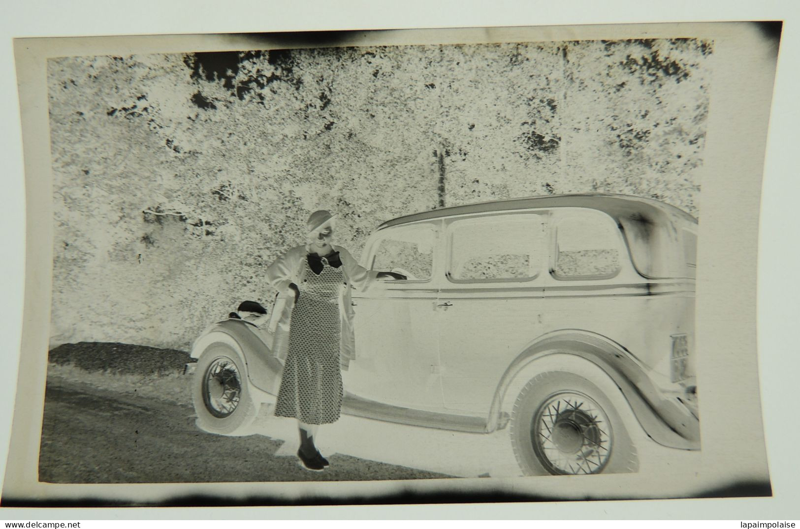 Photo De Particulier Négatif Celluloïd Automobile Ancienne Modelé Et Marque A Identifier   Réf 29083 - Non Classés