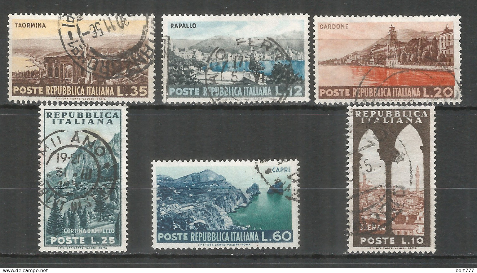 Italy 1953 Year, Used Stamps , Michel # 900-905 - 1946-60: Used