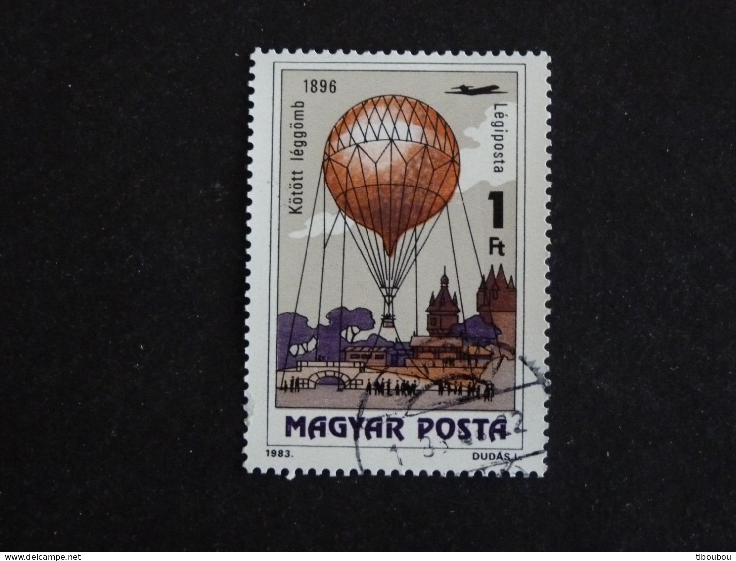 HONGRIE HUNGARY MAGYAR YT PA 451 OBLITERE - BALLON AEROSTAT / BALLON MILITAIRE - Used Stamps