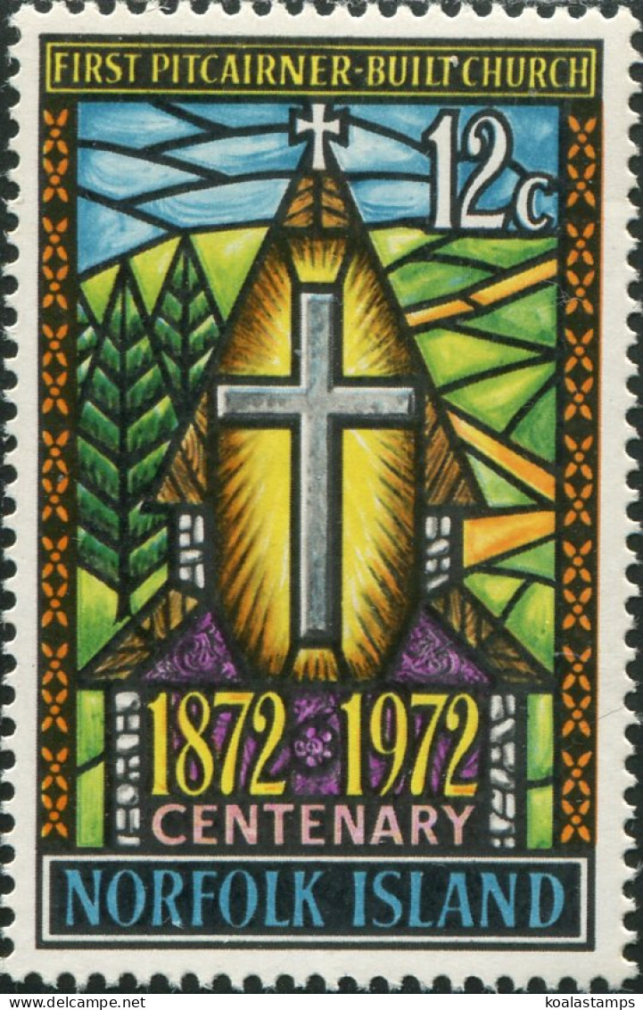 Norfolk Island 1972 SG128 12c Church Cross MNH - Norfolk Island