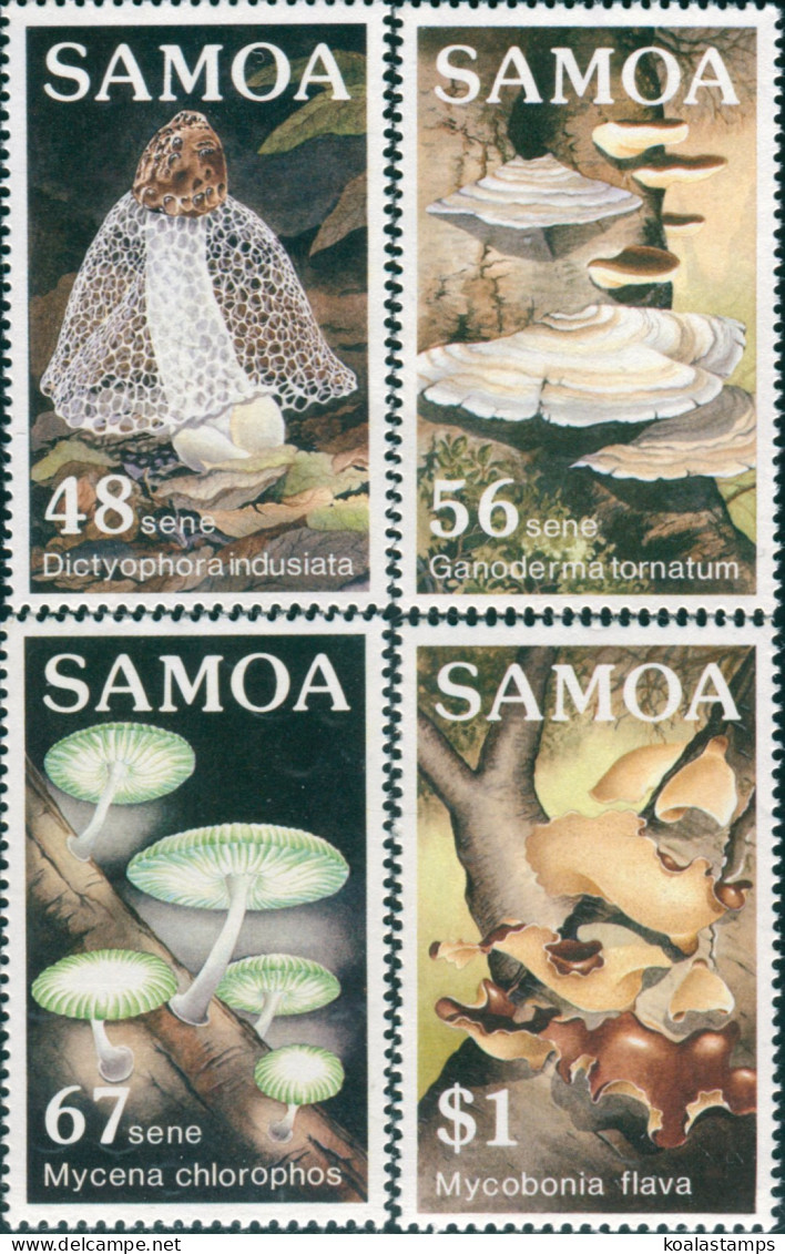 Samoa 1985 SG696-699 Fungi Set MNH - Samoa