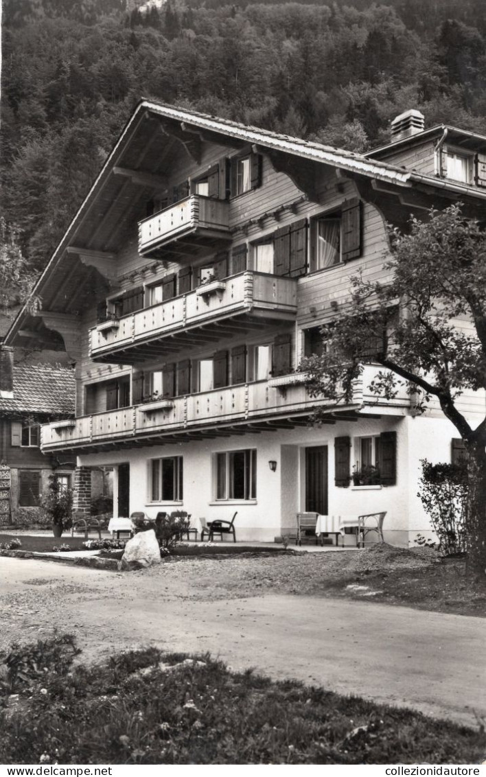 ISELTWALD - HOTEL PENSION ALPENRUH - ALKOHOLFREI - CARTOLINA FP SPEDITA NEL 1955 - Iseltwald