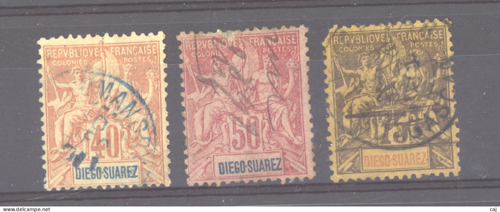Diégo Suarez :  Yv   47-49  (o) - Used Stamps