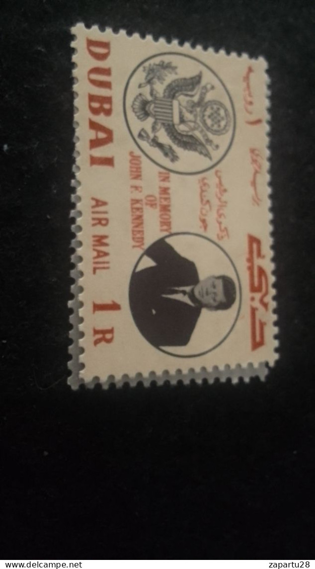 DUBAI- 1960-80-   1 RİYAL   AIR MAIL  DAMGASIZ - Dubai