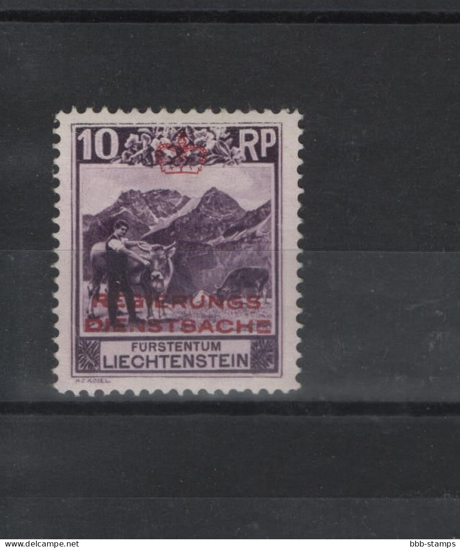 Liechtenstein Michel Cat.No. Service Vlh/* 2B - Oficial