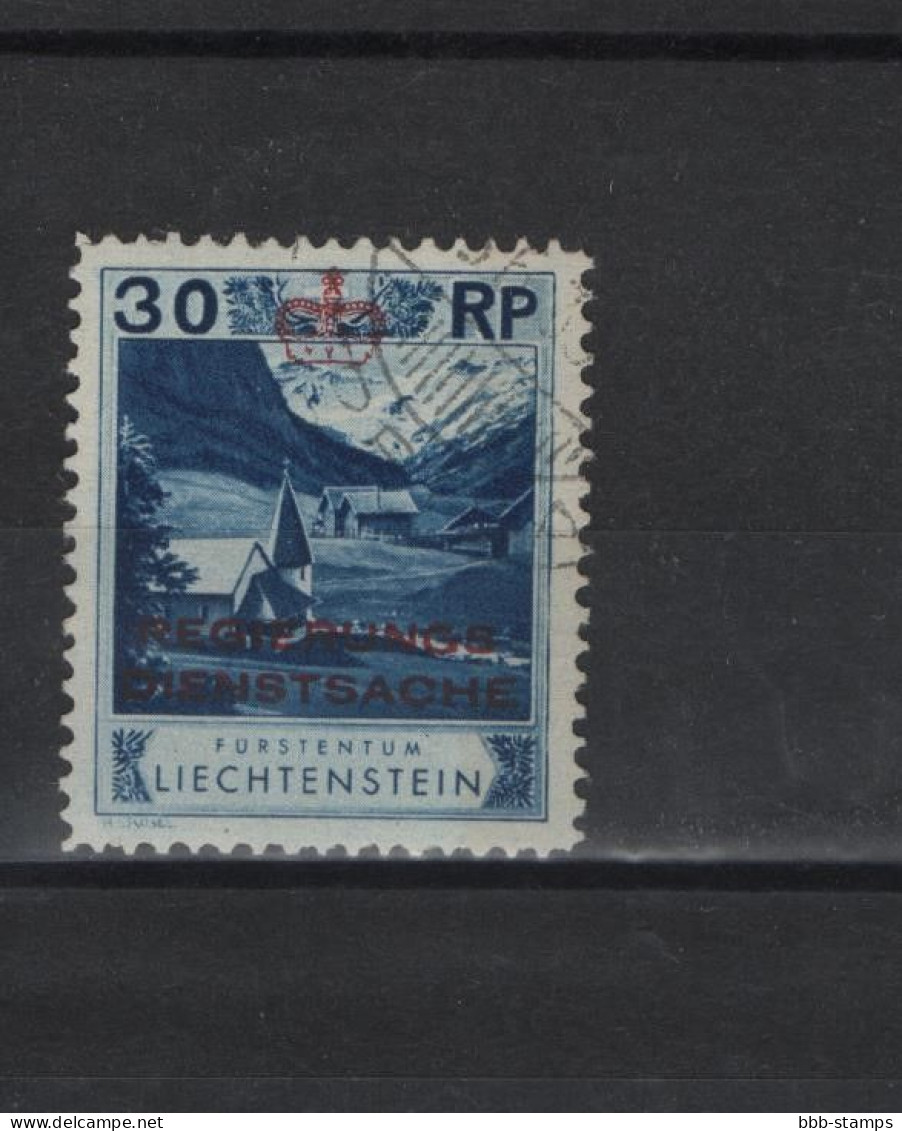 Liechtenstein Michel Cat.No. Service Used 4B - Oficial