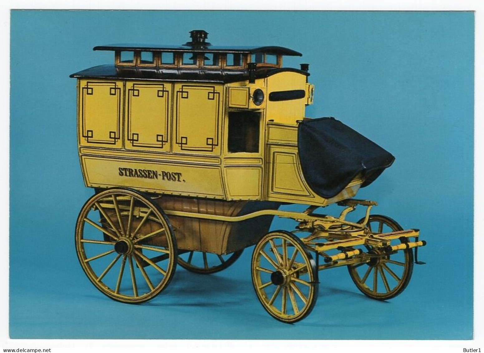 Modell Eines Berliner Strassenpostwagen Zum Verteilen Von Sendungen Um 1890 - Post & Briefboten