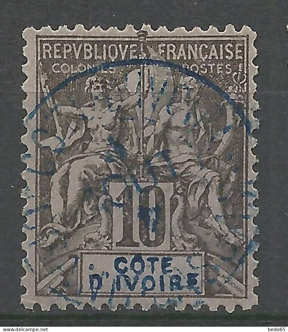 COTE D'IVOIRE N° 5 Variétée COTE D'IVOIRF CACHET BLEU GRAND-BASSAM / Used - Oblitérés