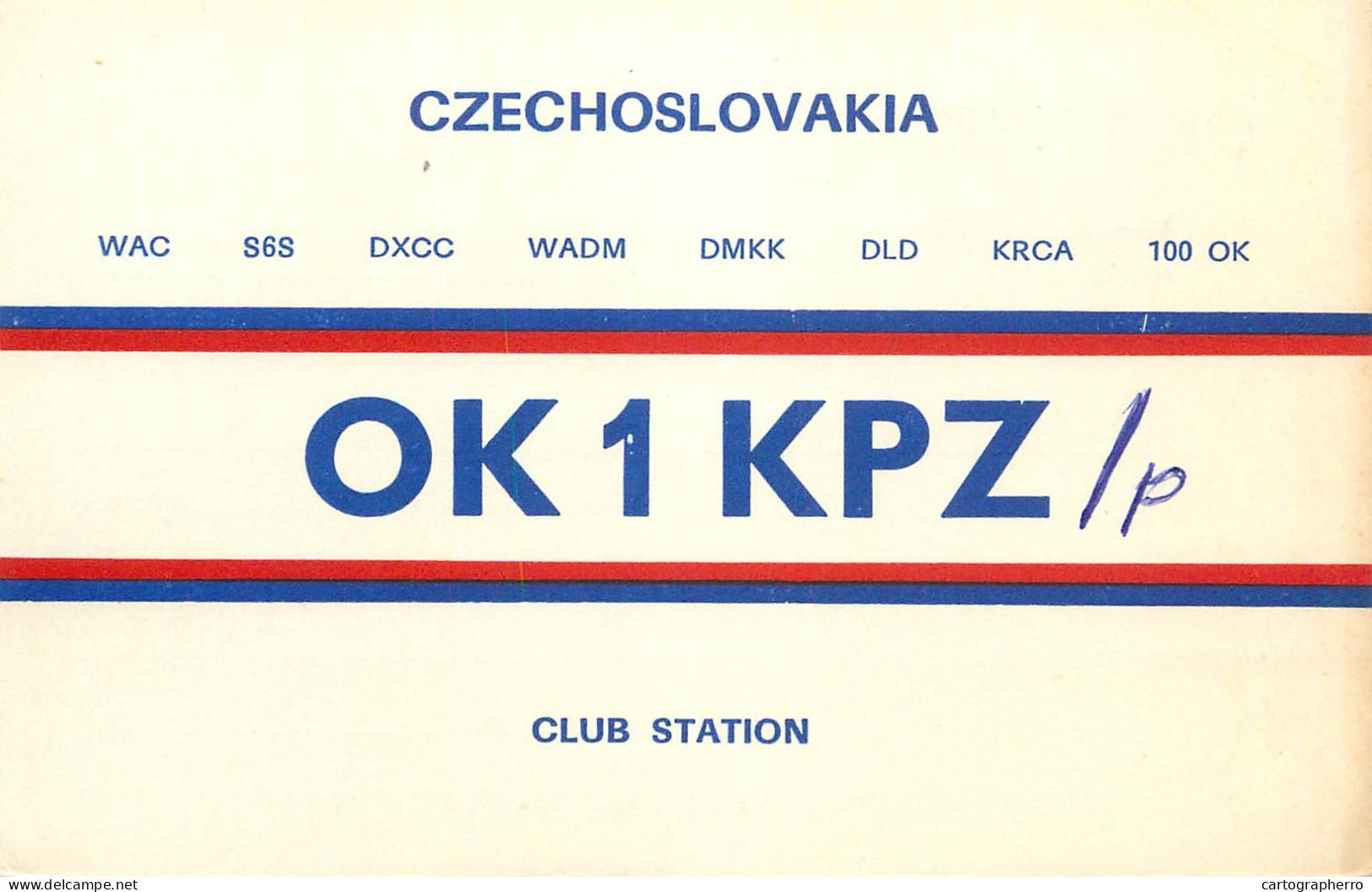 QSL Card Czechoslovakia Radio Amateur Station OK1KPZ Y03CD - Radio Amateur