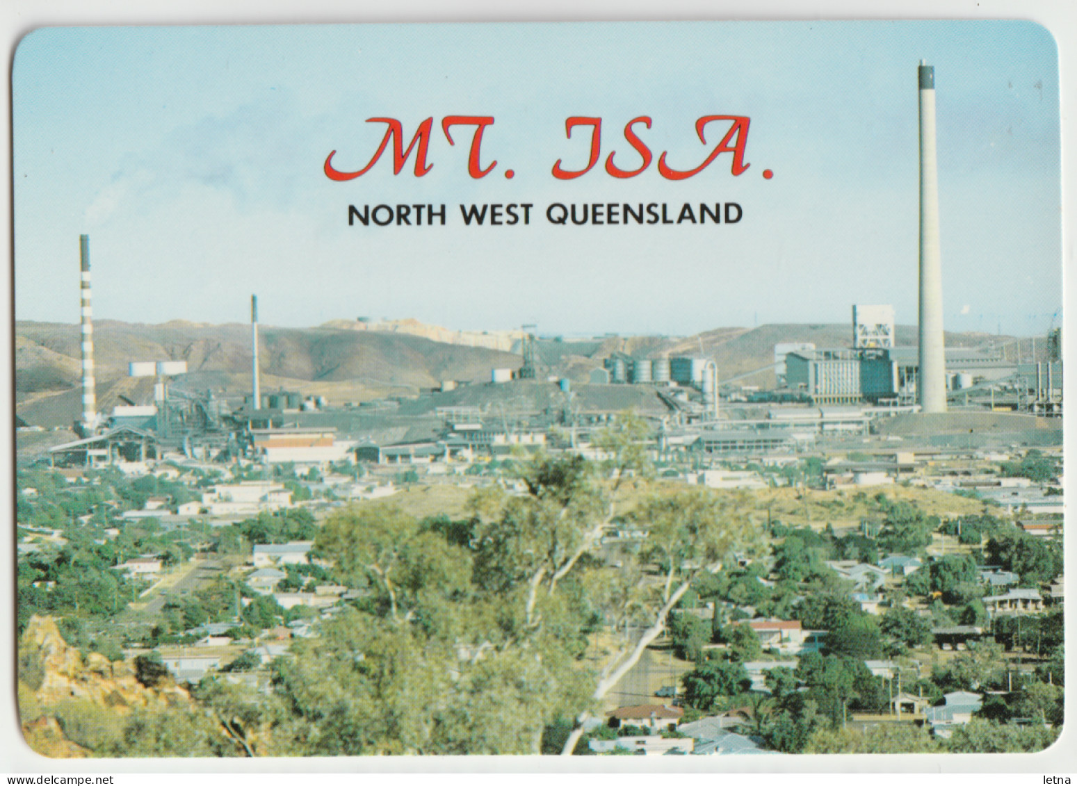 Australia QUEENSLAND QLD Panorama Of MT ISA Mining Town Murray Views W20B Postcard C1980s - Sonstige & Ohne Zuordnung