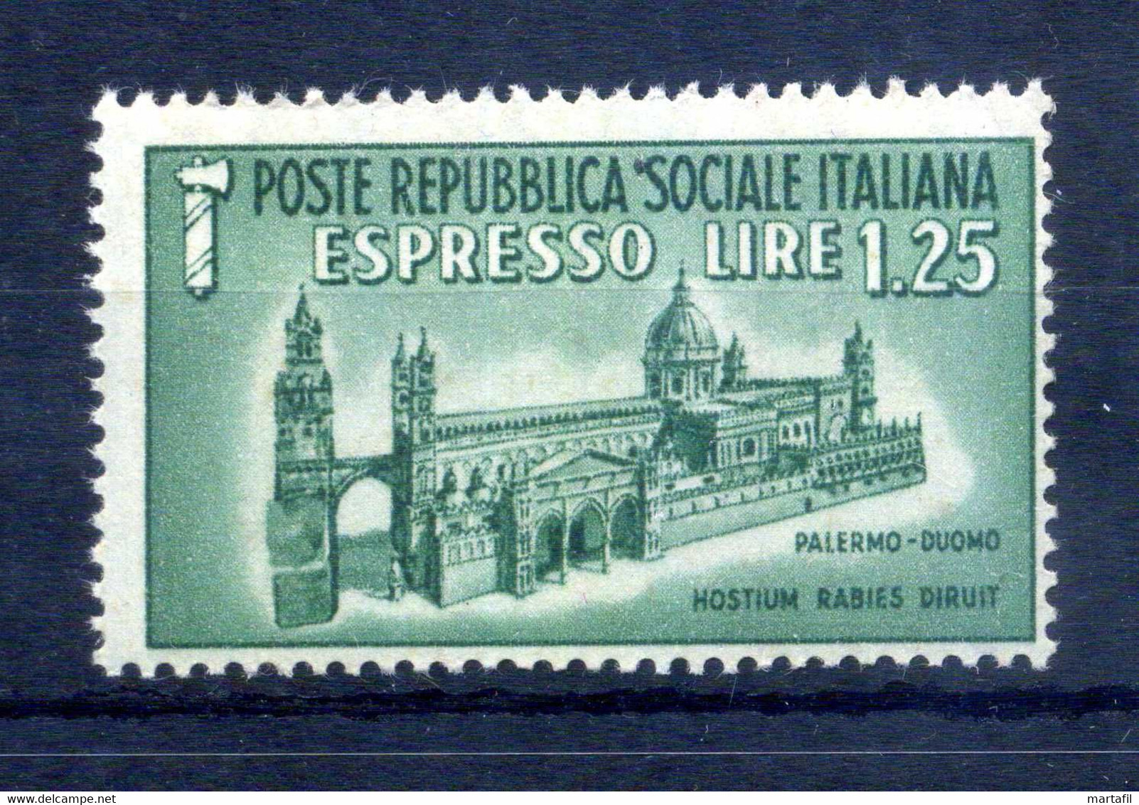 1944 Repubblica Sociale Italiana RSI Espresso S23 MNH **, 1,25 Verde - Ongebruikt