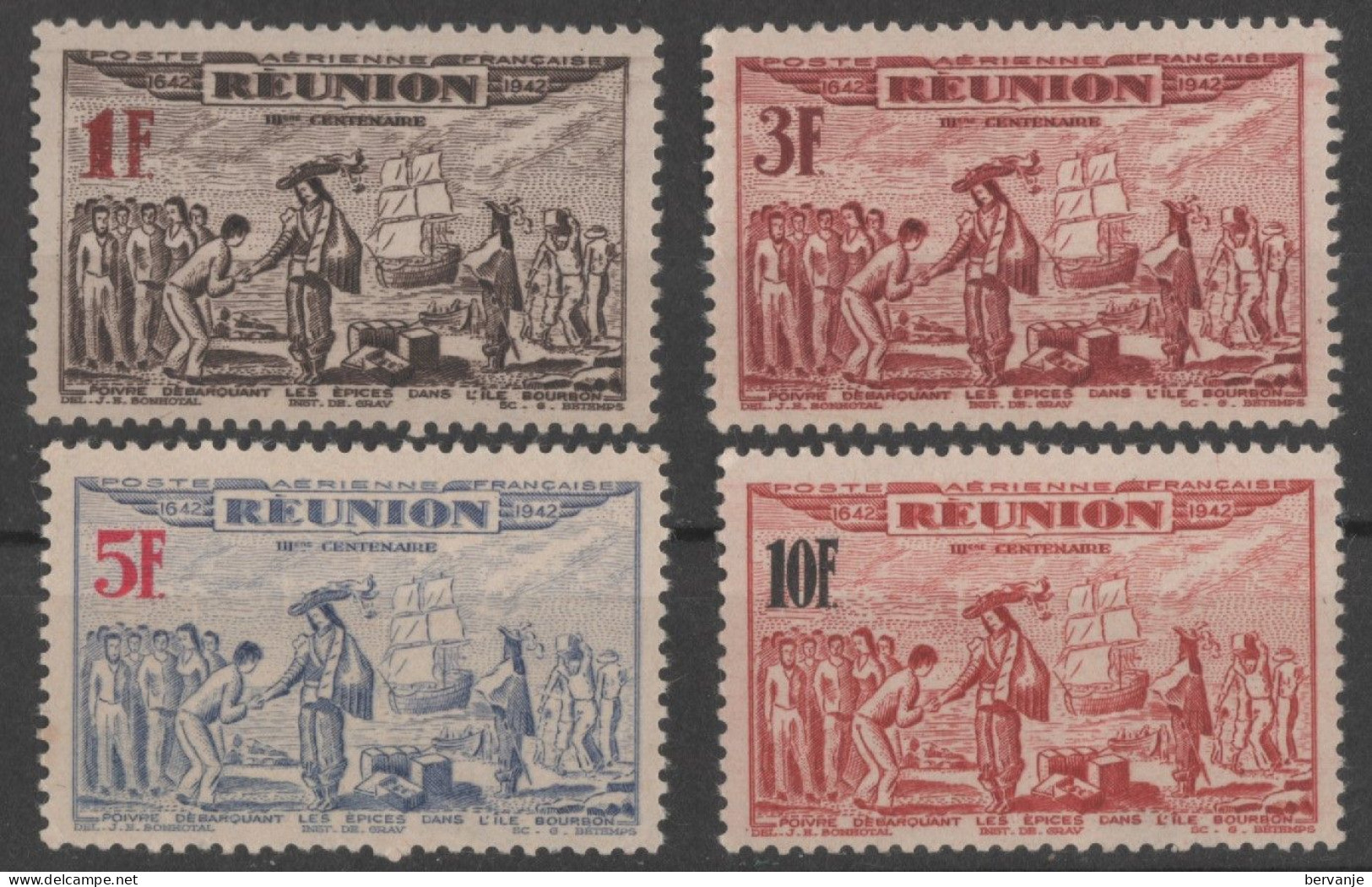 L231   Timbre Réunion Poste Aerienne * - Airmail