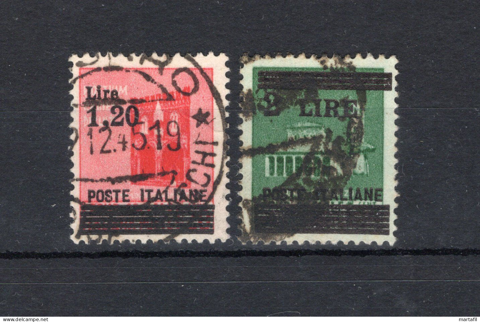 1945 LUOGOTENENZA SET USATO 524/525 - Used