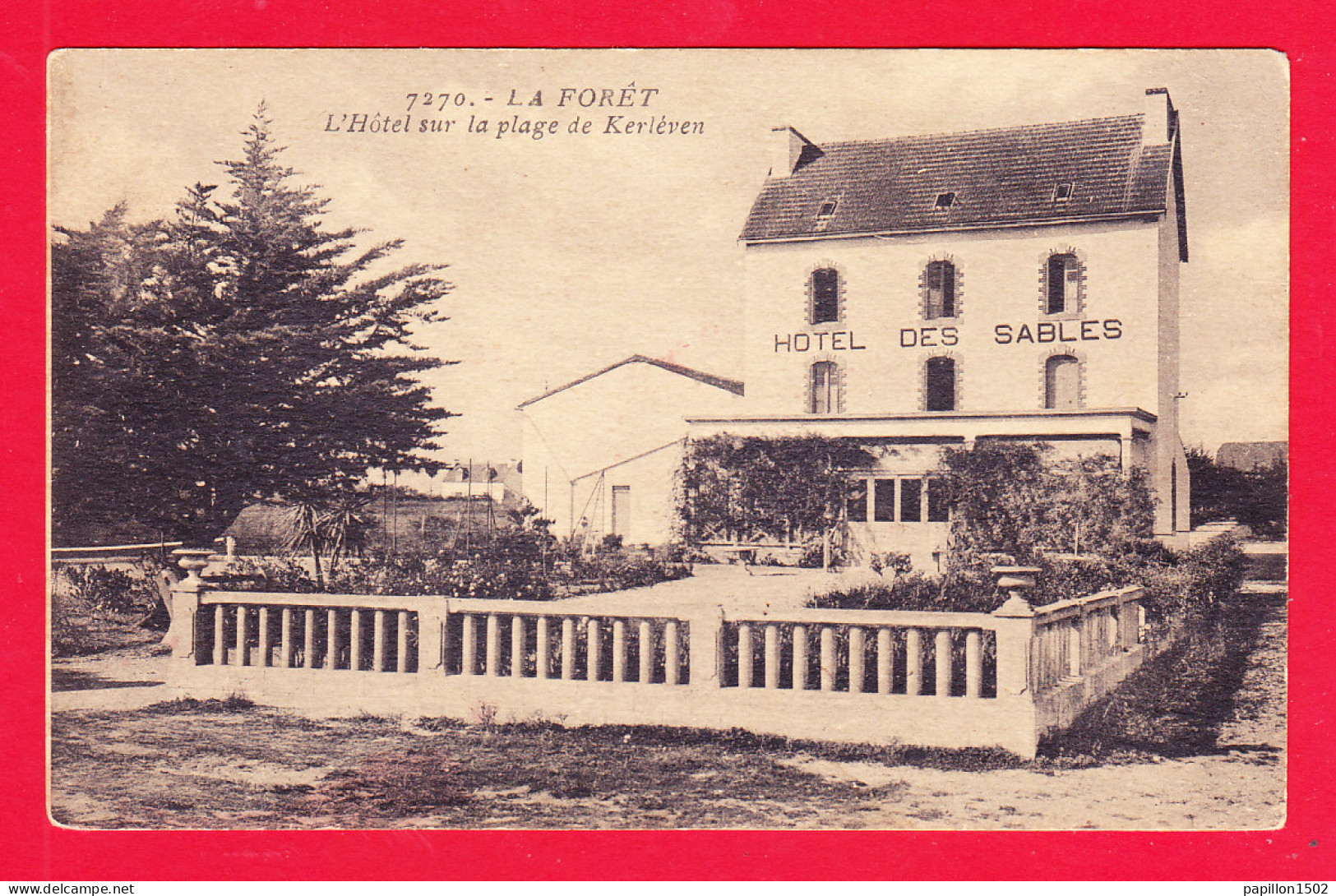 F-29-La Foret-01Ph123  L'hôtel Des Sables Sur La Plage De Kerléven, Cpa  - La Forêt-Fouesnant