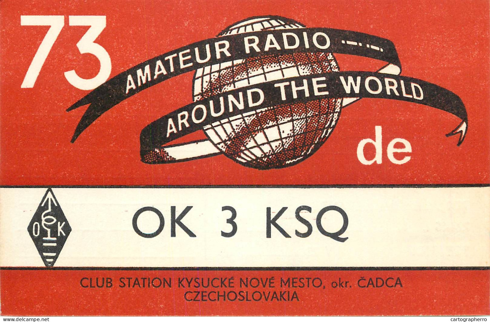 QSL Card Czechoslovakia Radio Amateur Station OK3KSQ Y03CD 1984 Ollena - Radio Amateur