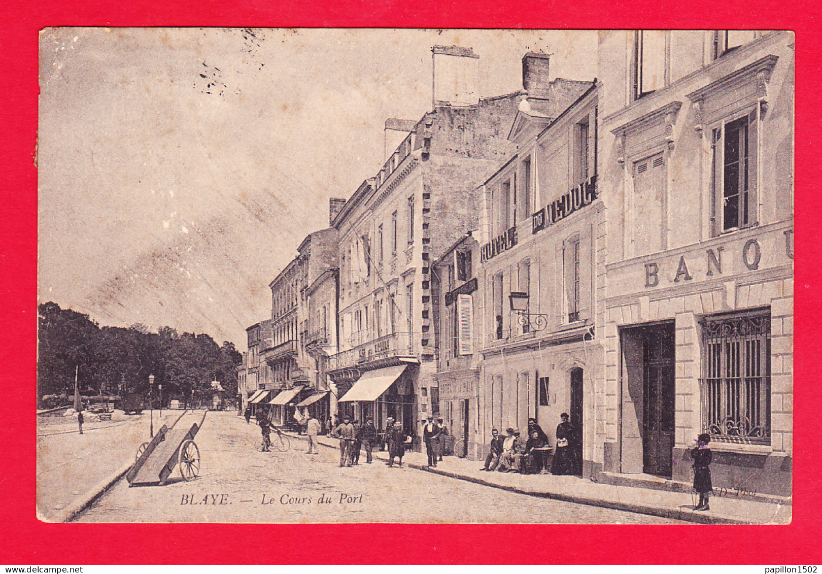 F-33-Blaye-31Ph72  Le Cours Du Port, Petite Animation, Cpa  - Blaye