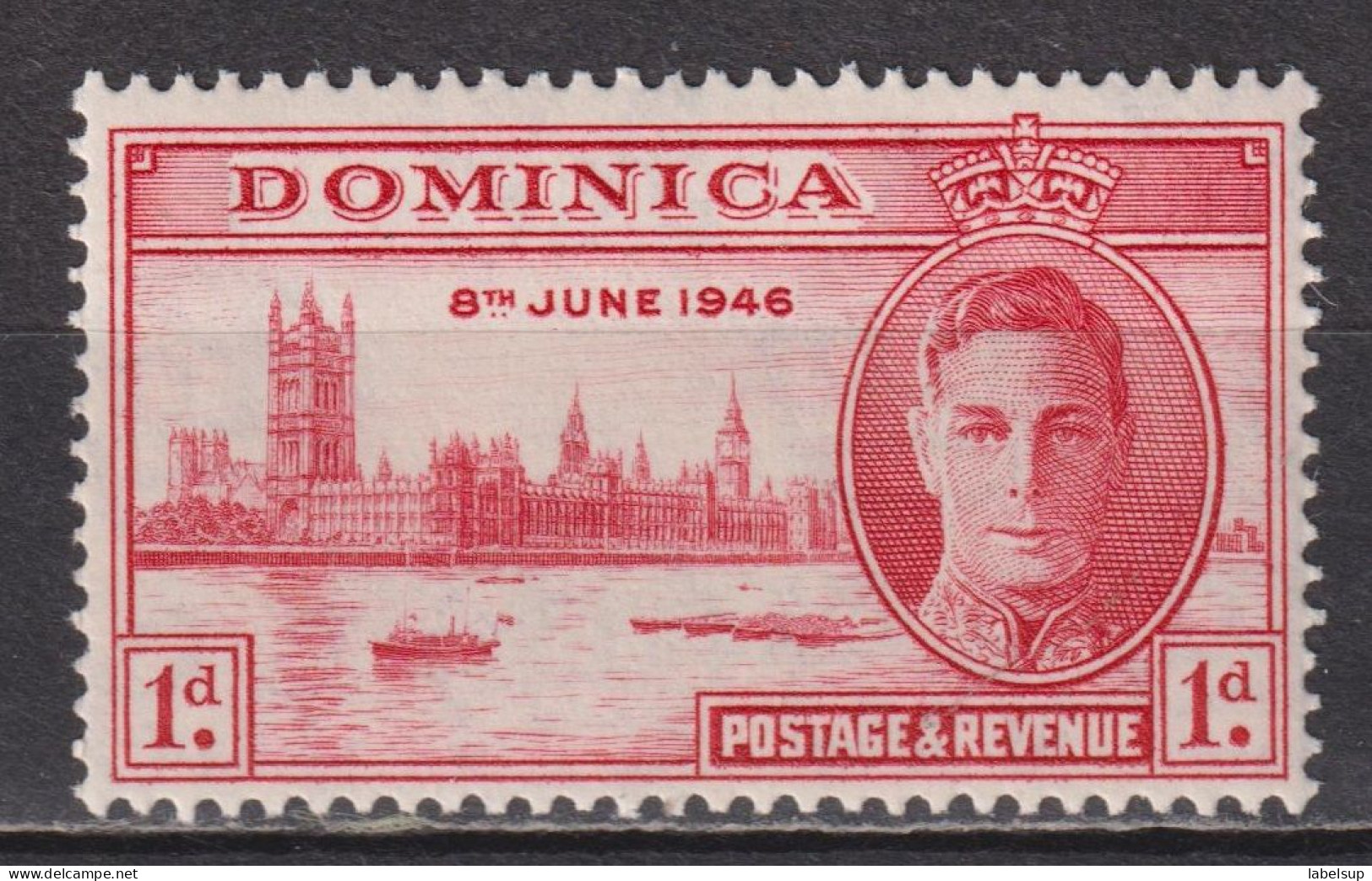 Timbre Neuf** De Dominique De 1946 N° YT 107 MI 108 MNH - Dominica (...-1978)