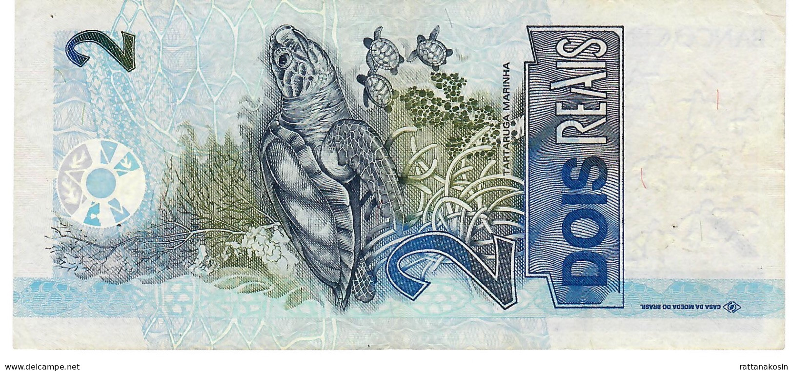 BRAZIL P249a 2 REAIS 2001 Signature 39  FIRST SIGNATURE VF NO P.h - Brazilië