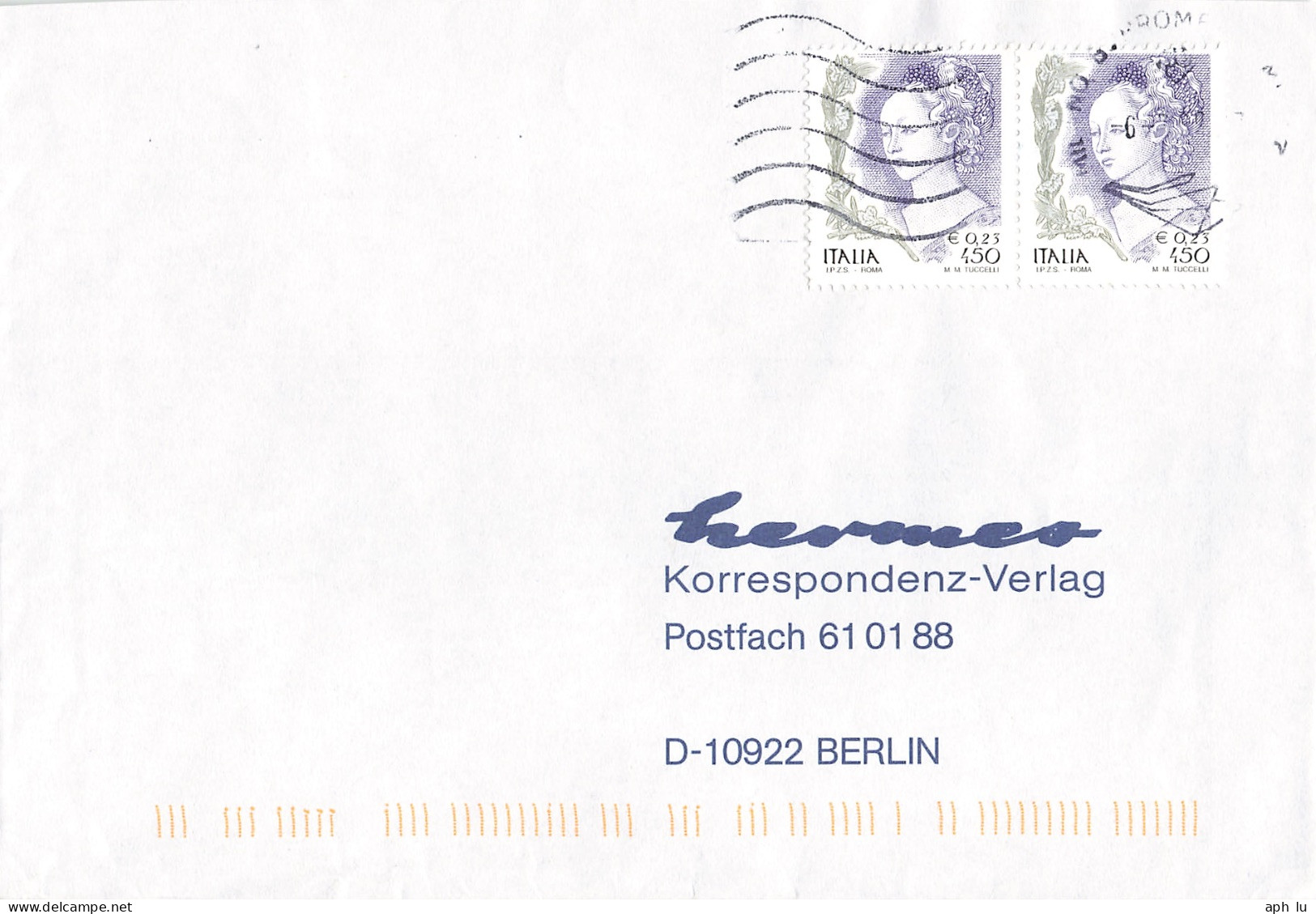 Beleg (AD3401) - 2001-10: Storia Postale