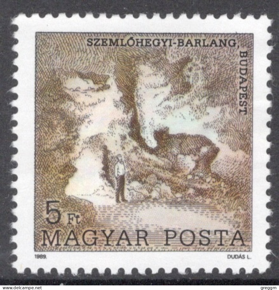 Hungary 1989 Single Stamp Celebrating World Speleology Congress In Fine Used - Usati