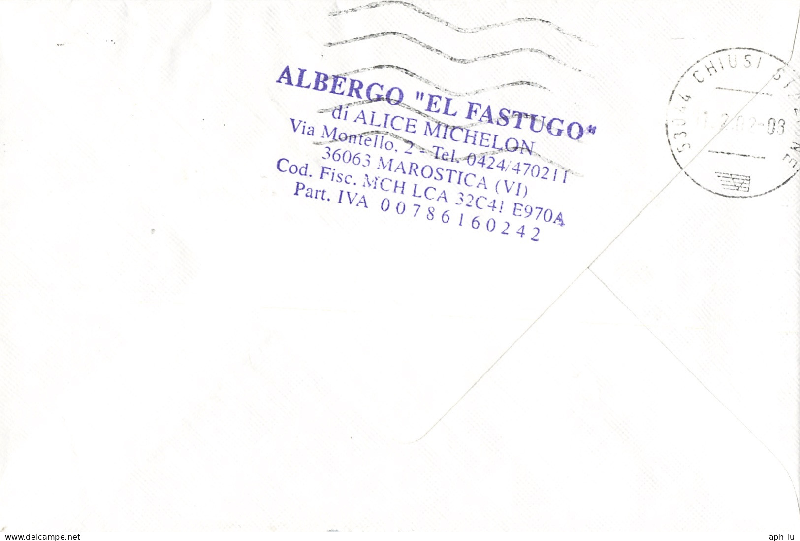 Beleg (AD3402) - 2001-10: Storia Postale