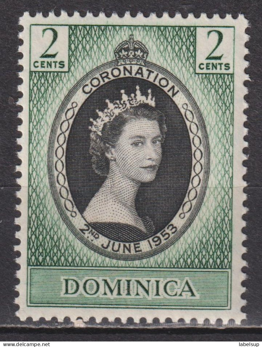 Timbre Neuf** De Dominique De 1953 N° YT 136 MI 137 MNH - Dominique (...-1978)