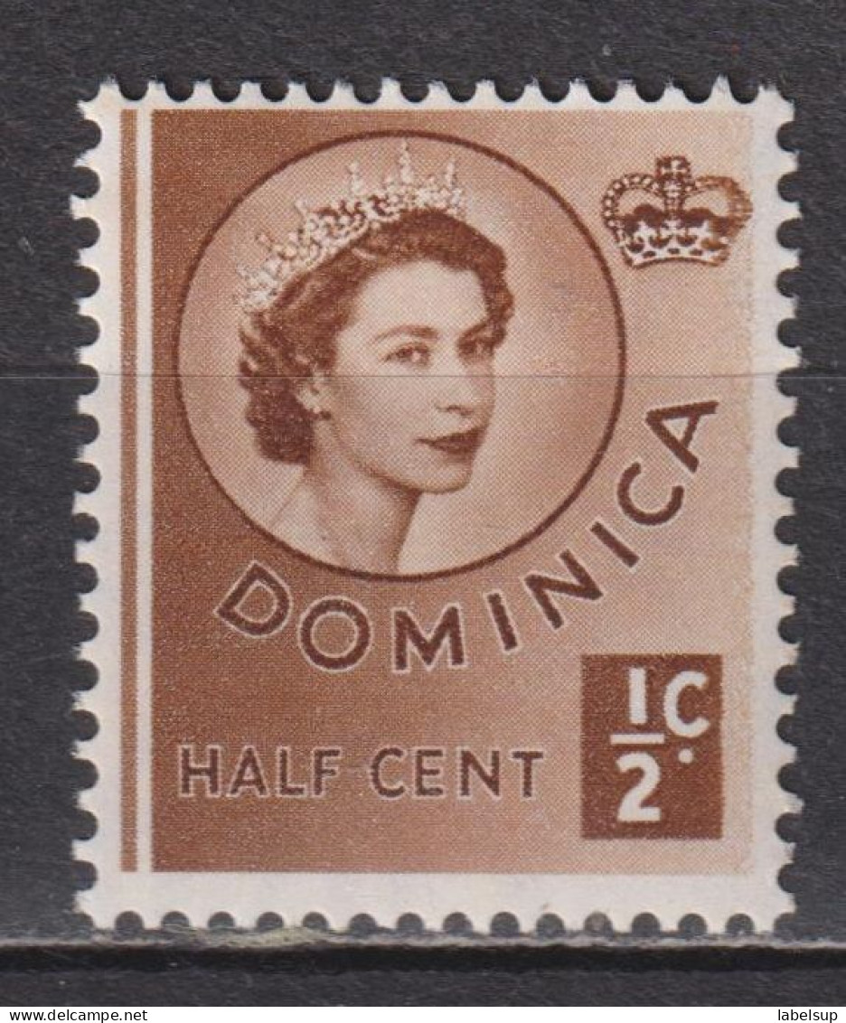 Timbre Neuf** De Dominique De 1954 N° YT 137 MI 138 MNH - Dominique (...-1978)