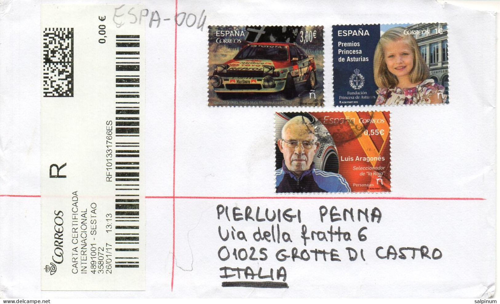 Philatelic Envelope With Stamps Sent From SPAIN To ITALY - Covers & Documents