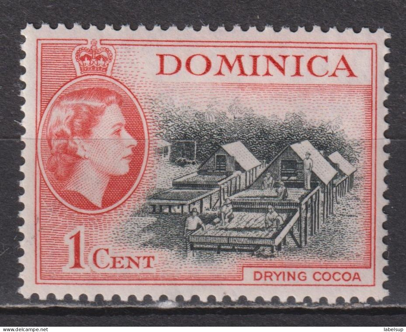 Timbre Neuf** De Dominique De 1954 N° YT 138 MI 139 MNH - Dominique (...-1978)