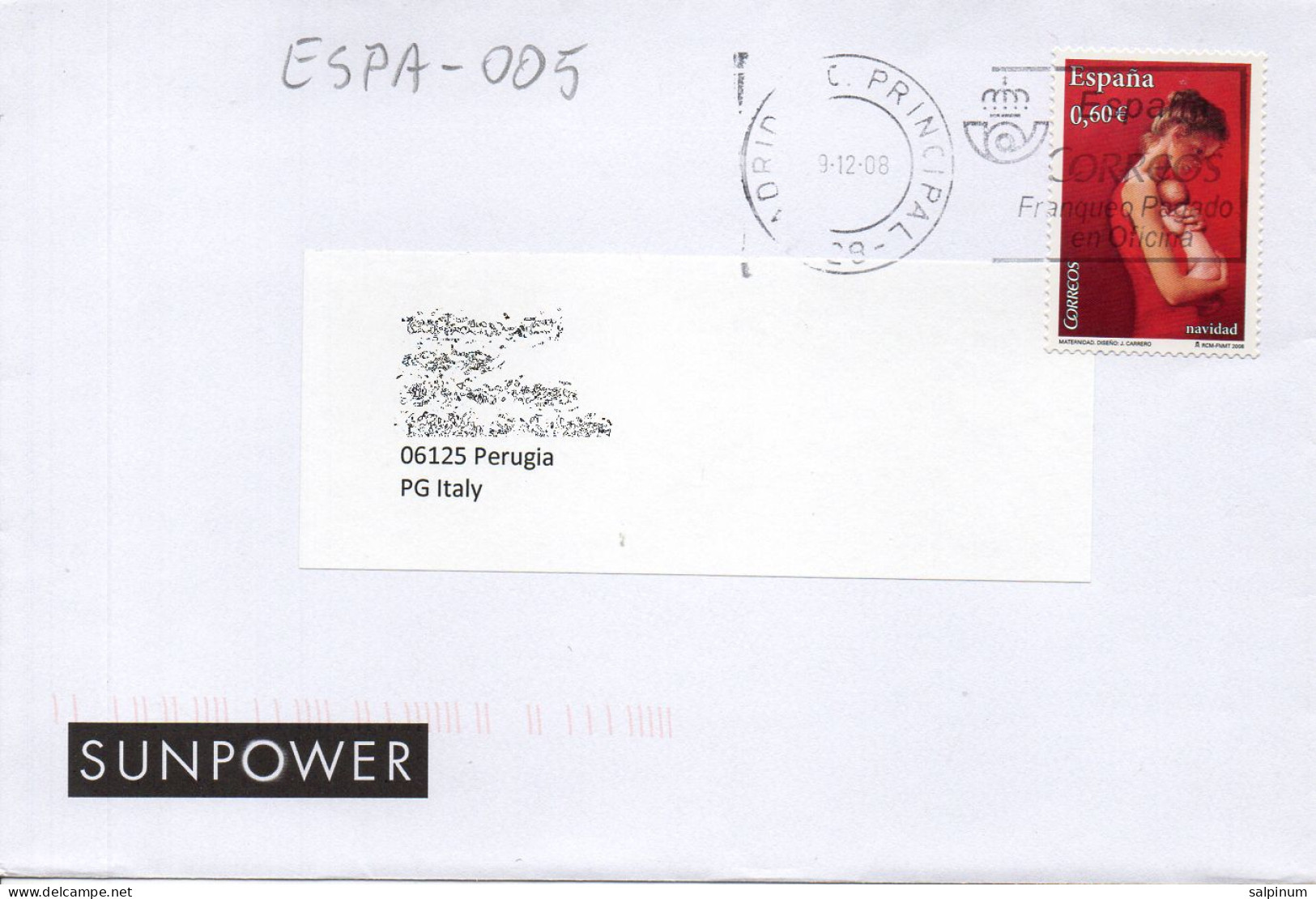 Philatelic Envelope With Stamps Sent From SPAIN To ITALY - Cartas & Documentos
