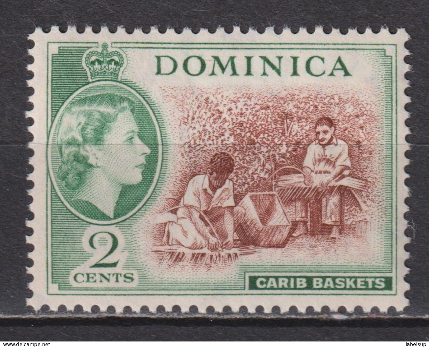 Timbre Neuf** De Dominique De 1954 N° YT 139 MI 140 MNH - Dominique (...-1978)