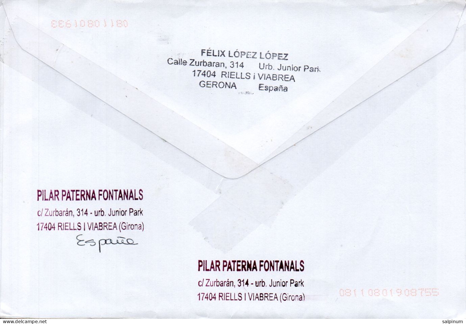 Philatelic Envelope With Stamps Sent From SPAIN To ITALY - Lettres & Documents