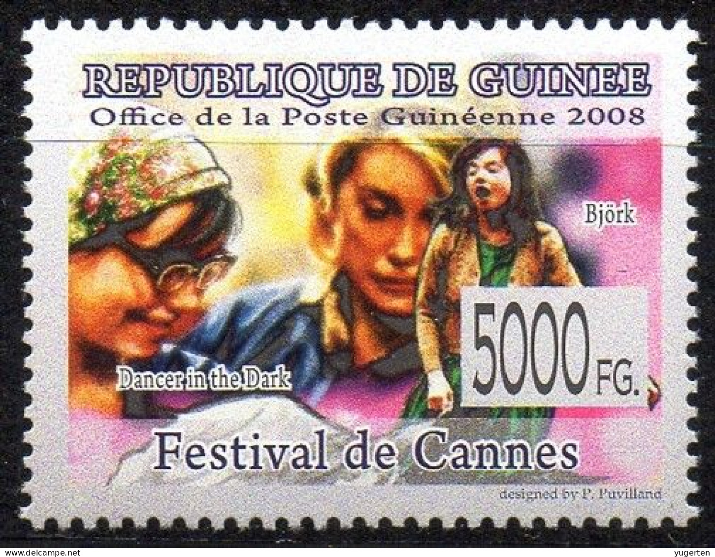 GUINEA - 1v - MNH - Catherine Deneuve - Dancer In The Dark - Movies - Film - Kino - Cine - Cannes Festival - Björk - Cinema