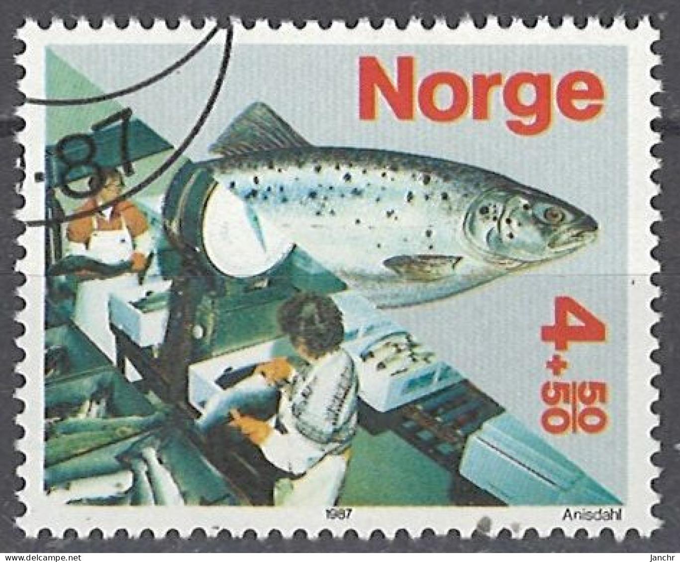 Norwegen Norway 1987. Mi.Nr. 978, Used O - Used Stamps